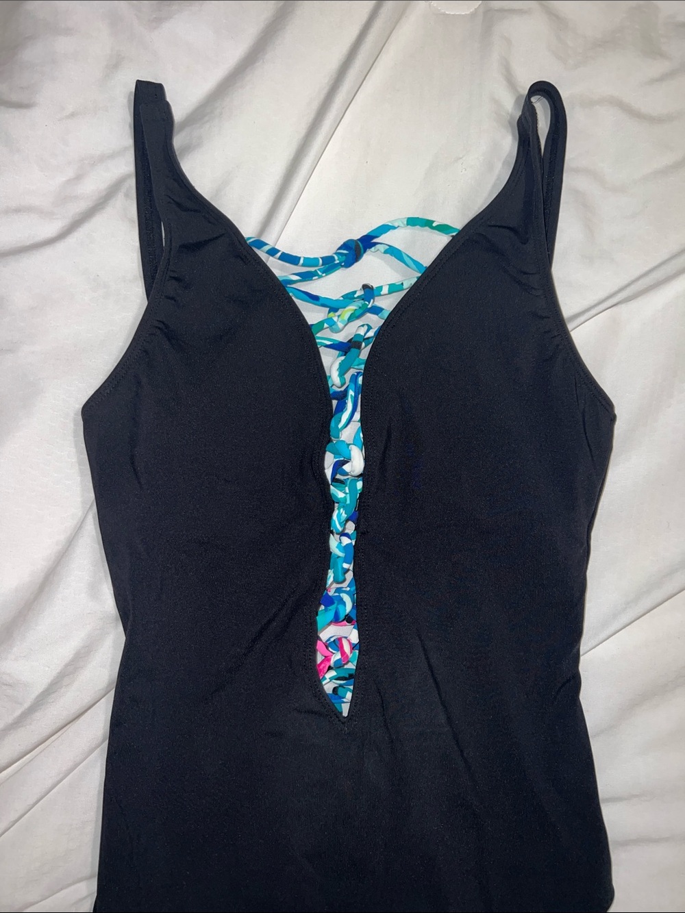 Lilly Pulitzer Black One-Piece Swimsuit